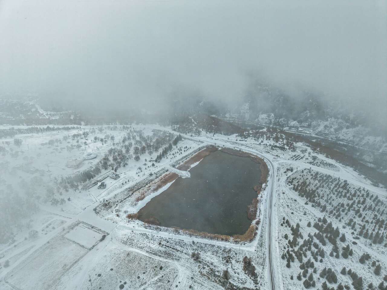 Konya’nın bu ilçesine kar çok yakıştı 8